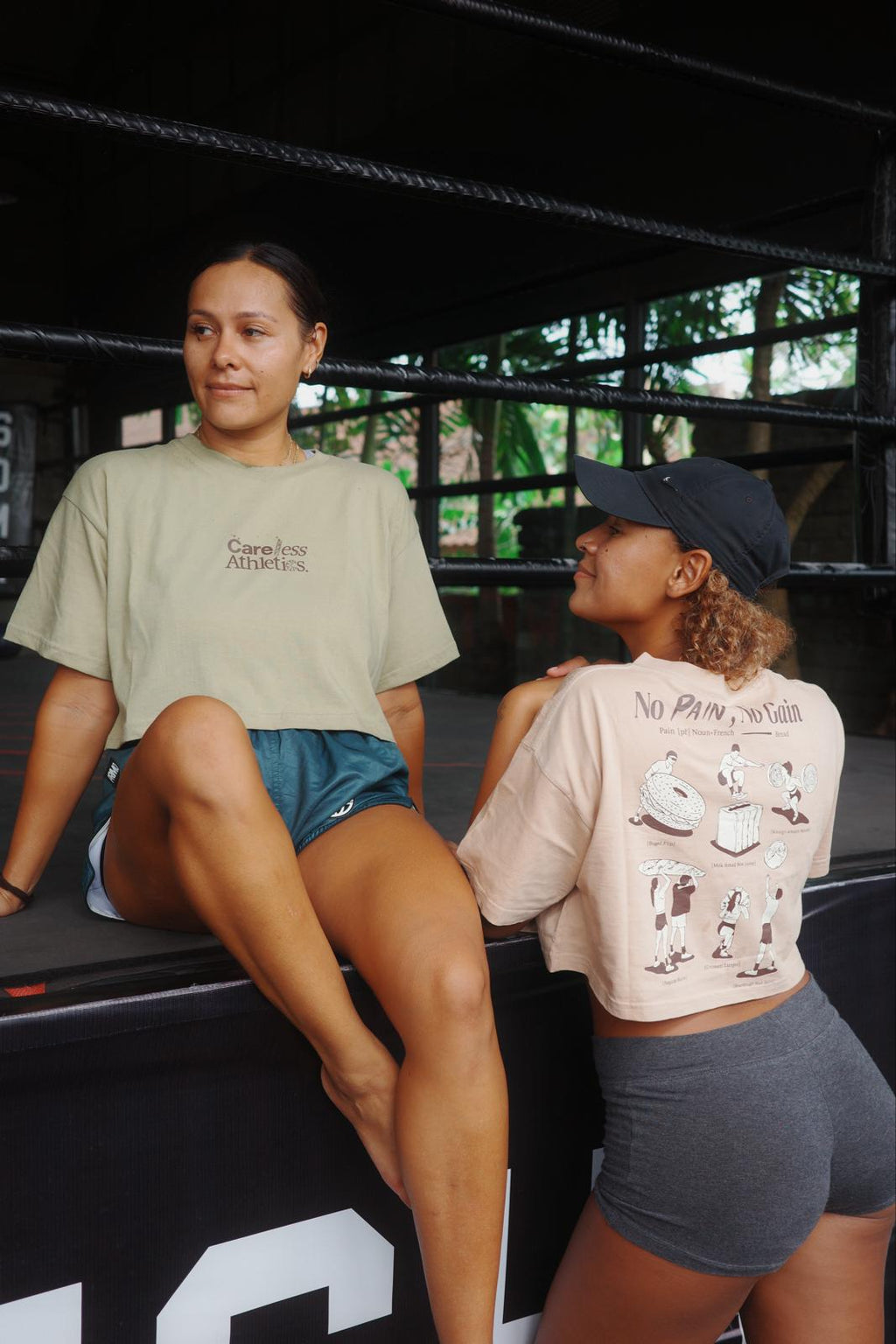 No Pain No Gain Crop Tops