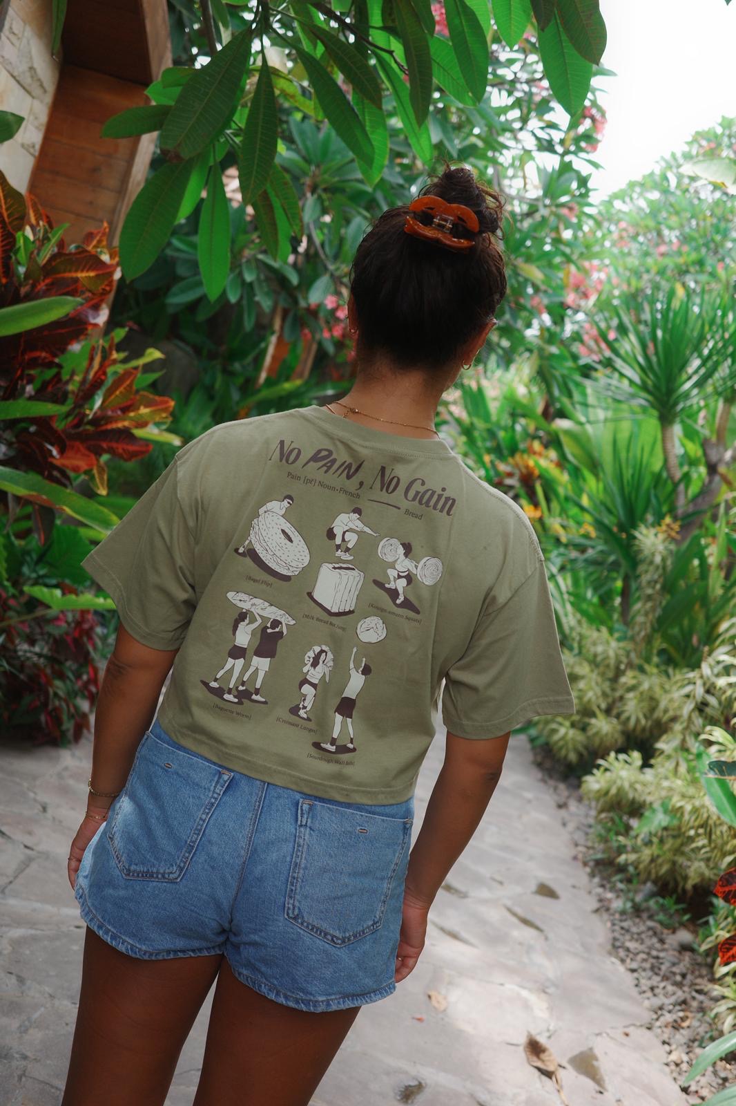 No Pain No Gain Crop Tops